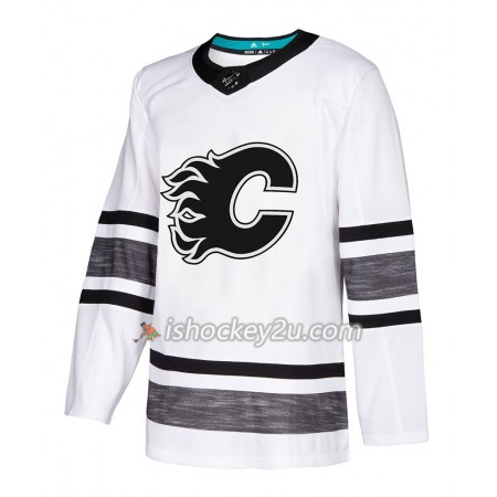 Mænd NHL Calgary Flames Trøje Blank Hvid 2019 All-Star Adidas Authentic